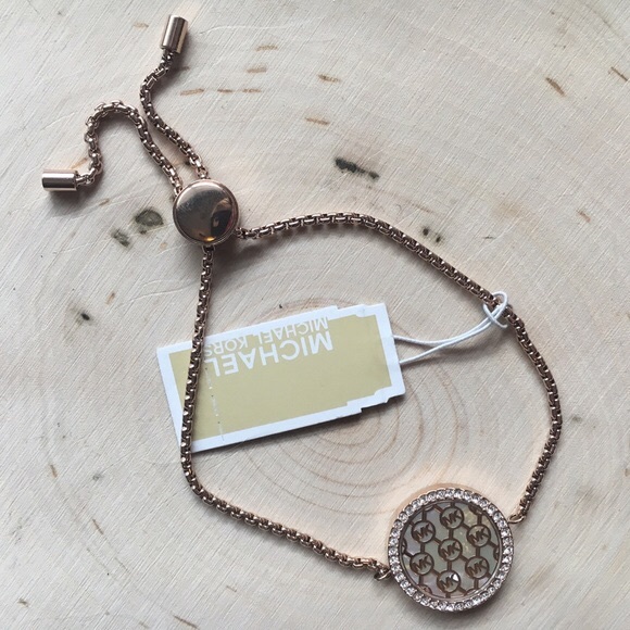 NWT MICHAEL KORS ROSE GOLD MONOGRAM BRACELET!! - Picture 2 of 4